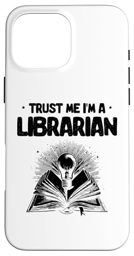 Hülle für iPhone 16 Pro Max Vertrauen Sie mir, ich bin ein Bibliothekar, Bücherlesebücher von Library Book Librarian Gifts