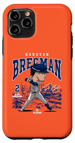 Hülle für iPhone 11 Pro Alex Bregman | Houston Baseball MLB-Spieler | MLBBRE4063 von License Champs