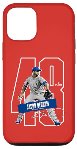 Hülle für iPhone 12/12 Pro Jacob Degrom | Texas Baseballspieler | MLBJAC302N von License Champs