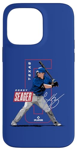 Hülle für iPhone 14 Pro Max Corey Seager | Texas Baseball MLB Spieler | MLBSEA4052 von License Champs