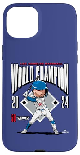 Hülle für iPhone 15 Plus Los Angeles 24 Weltmeister | Mookie Betts | MLBWS24MB von License Champs