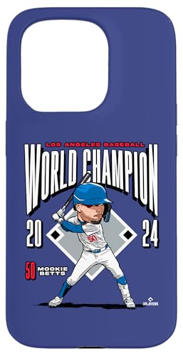 Hülle für iPhone 15 Pro Los Angeles 24 Weltmeister | Mookie Betts | MLBWS24MB von License Champs