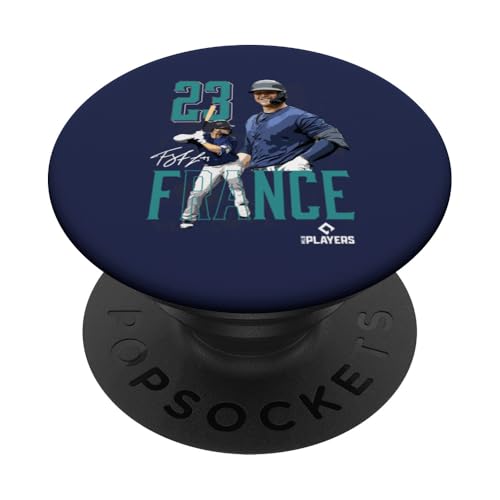 Ty France | Seattle Baseballspieler | MLBTFE3003 PopSockets Klebender PopGrip von License Champs