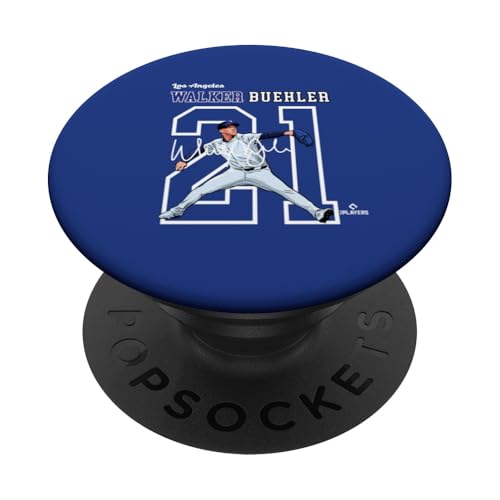 Walker Buehler | Los Angeles Baseballspieler | MLBWBR3004 PopSockets Klebender PopGrip von License Champs