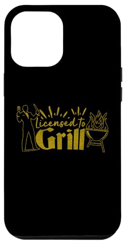 Hülle für iPhone 13 Pro Max Lizenziert zum Grillen für Griller Dad Grill BBQ Vatertag von Licensed To Grill Parody Tees Co.