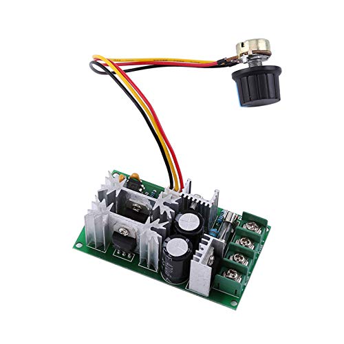 20A DC 10-60V Einstellbares 12V-Potentiometer 300W, 12V-Potentiometer Spannungsregler 1200W PWM-Motorgeschwindigkeitsregler Controller-Schalter durch Stromanpassung von LiebeWH