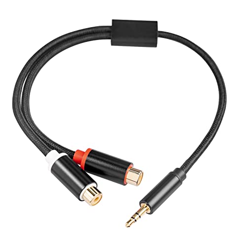 LiebeWH 3,5-mm-auf-Doppel-Audiokabel, 2-Wege-Übertragungs-Audiokabel für TV, MP3-Player, Laptop, Mobiltelefon von LiebeWH