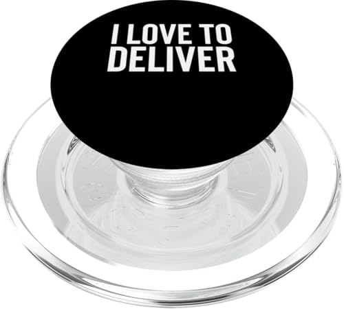 I Love To Deliver Delivery Driver Service PopSockets PopGrip für MagSafe von Lieferant Auslieferdienst Designs Idee