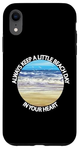 Das Leben ist wirklich gut, Strand, Herzschlag, Sommer, Strandurlaub Hülle für iPhone XR von Life Is Really Good Summer Beach Vacation Graphic