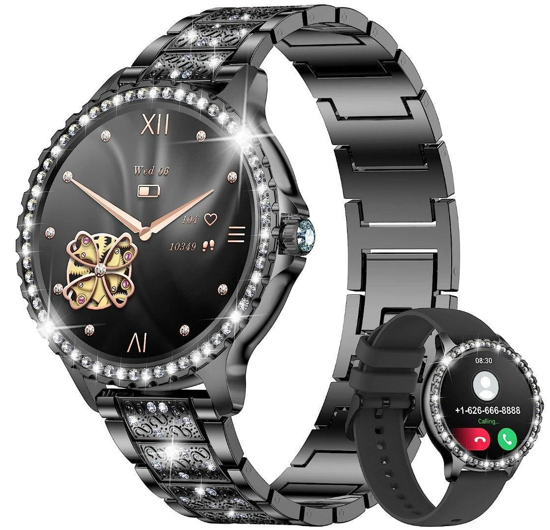 Lige Smartwatch, Damen Fitnessuhr Smart Watch Schrittzähler Uhr Fitness Tracker von Lige