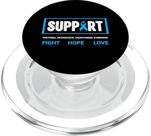 Unterstützt POTS Haltung, orthostatisches Tachykardiensyndrom PopSockets PopGrip für MagSafe von Light Blue POTS Awareness Apparel.