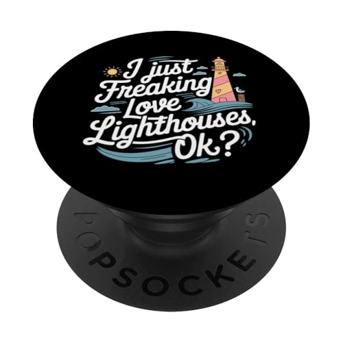 Leuchtturm PopSockets Klebender PopGrip von Lighthouse Gifts for Women and Men