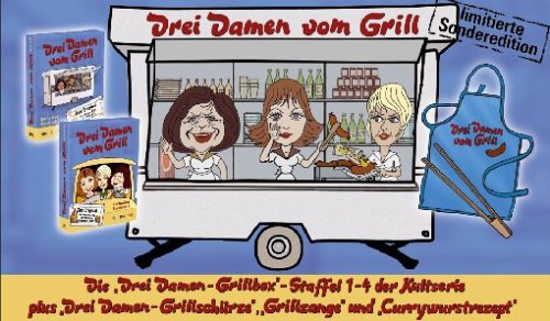 Drei Damen vom Grill - Sonderedition (die Boxen 1&2 inkl. Schürze, Grillzange und Currywurstrezept) [Limited Edition] [12 DVDs] von Lighthouse Home Entertainment