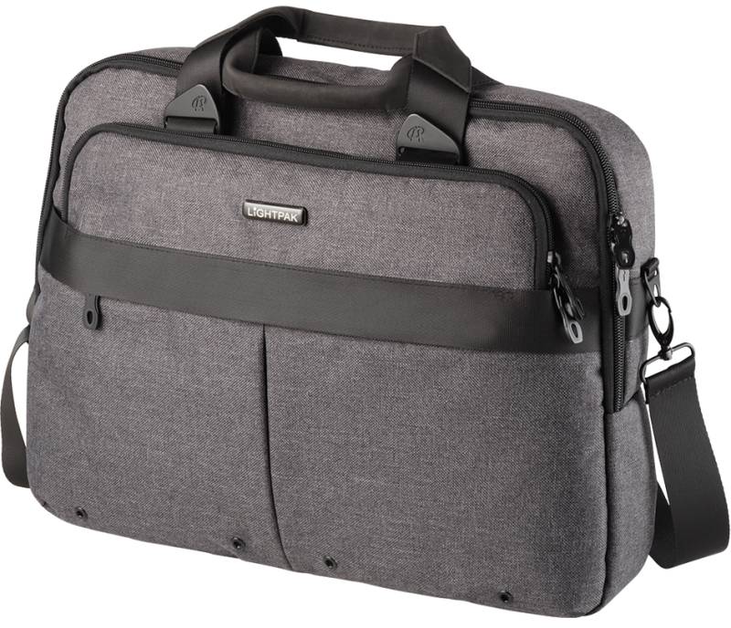 LIGHTPAK Notebook-Tasche WOOKIE, Polyester, grau von Lightpak