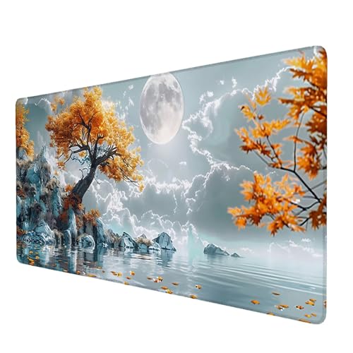 Mauspad REH, Mauspad XXL 1500x600 mm, Großes Schreibtischunterlage mit Baum des Lebens Motiv, Gaming Mousepad mit Einer Speziellen Oberfläche Verbessert Geschwindigkeit und Präzision, für Gaming, Y-1 von Lijahoo