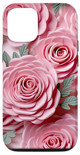 Hülle für iPhone 12/12 Pro Rosa Rosenblüten, hübscher Blumenstrauß von LilyLane Florals