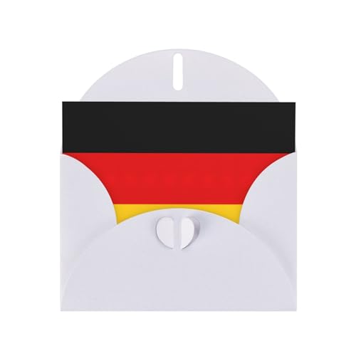 LimPac Grußkarte mit deutscher Flagge, für alle Anlässe, für Hochzeit, Geburtstag, Thinking Of You mit Umschlägen von LimPac