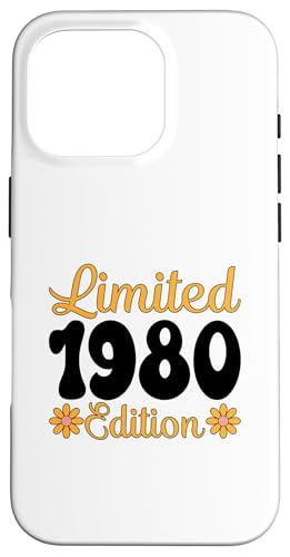 Hülle für iPhone 16 Pro Limitierte Ausgabe von 1980, Geburtstag 1980 von Limited Edition 1980 Birthday Retro Celebration