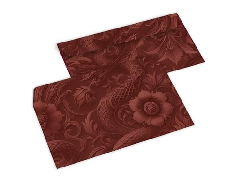 10 Briefumschläge DIN lang ohne Fenster hochwertiger beidseitiger Bilderdruck - Papier Kuverts haftklebend mit Abziehstreifen für Briefversand, Dokumente, Karten - Chinesisch Drache Blume rot 10 Briefumschläge DIN lang ohne Fenster hochwertiger beidseitiger Bilderdruck - Papier Kuverts haftklebend mit Abziehstreifen für Briefversand, Dokumente, Karten - Chinesisch Drache Blume rot von Limonia