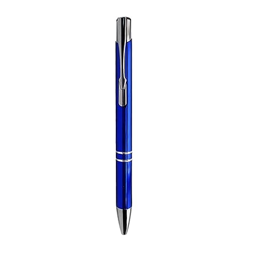 Limtula 10 x glatter Kugelschreiber Arbeitsstift mit super weichem Griff Hübsche Journaling-Stifte 1,0 mm schwarz/blau Metall Pressschreibstifte von Limtula