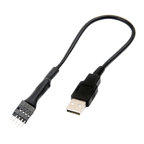 Limtula 9Pin USB Header Stecker 1 Zu 1 Stecker Verlängerung Splitter Kabel Anschlüsse Adapter (Stecker Zu Stecker) von Limtula