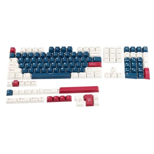 Limtula Ergonomisches PBT-Tastenkappen-Set mit 136 Tasten, Original-Profil, Doppelschussspritzgusstastenkappe, Mech-Stil für mechanische Tastaturen von Limtula