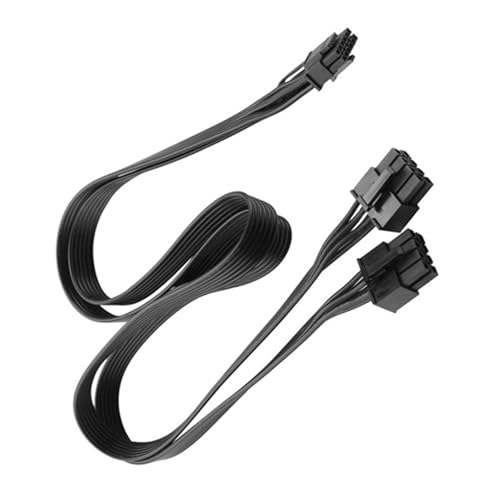 Limtula Flexibles 18AWG 12VHPWR PCIE 5.0-Grafikkarten Netzkabel 12P+4P Auf Doppeltes 8-Pin Netzkabel Für Gaming Grafikkarten von Limtula