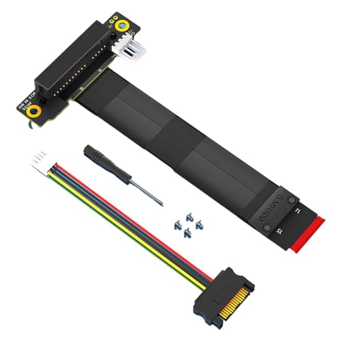 Limtula Key M auf PCIe Grafikkarte 180/90 Grad Risers Adapterkarte PCIE 16X 8X Verlängerungskabel für 2230 2242 2260 von Limtula