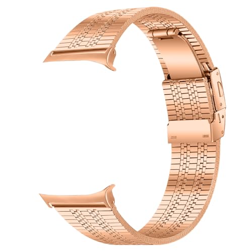 Limtula Luxuriöses Metallarmband mit fünf Perlen für Watch 7 Smartwatch, 47 mm, sichere Verschlüsse von Limtula