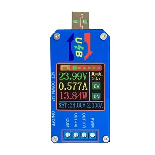 Limtula USB-Spannungsregler, USB-Strommodul, 5 V auf 12 V, Umwandlung mit integriertem Amperemeter und Ausgangsmesswerkzeug von Limtula