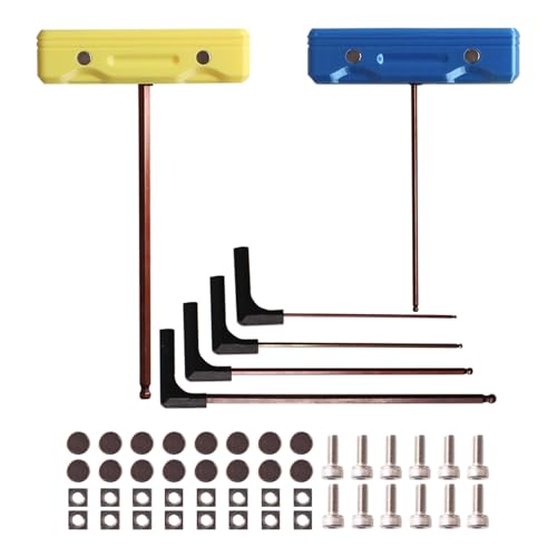 T-förmiger Griff, Sechskant-Inbusschlüssel-Set, Rundkopf-Sechskant-Schraubendreher, Inbusschlüssel, Werkzeug für 3D-Drucker-Zubehör von Limtula