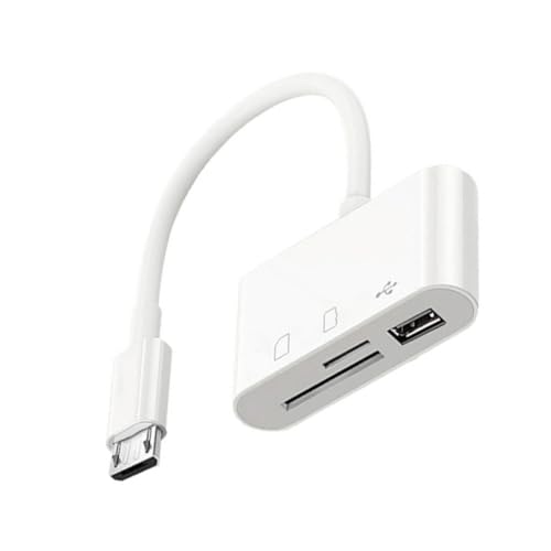 USB-C-Speicherkartenleser für Speicherkarten, kompatibel mit USB-C-Geräten, die USB-Peripheriegeräte und Tastaturen anschließen von Limtula