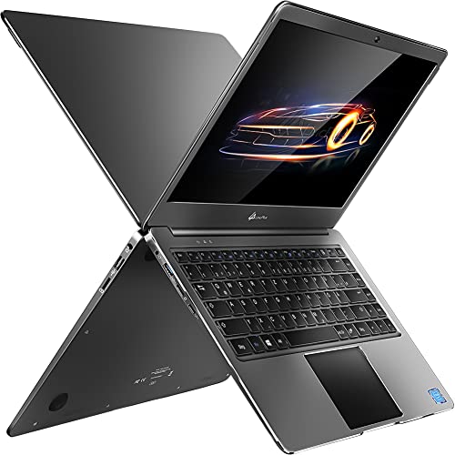 LincPlus P2 Notebook 14 Zoll Laptop Intel Celeron N3350 4GB RAM 64GB eMMC Dünn Metall Windows 10 S Netbook QWERTZ DE Tastatur Ultrabook von LincPlus
