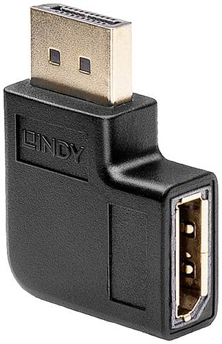 LINDY 41333 DisplayPort Adapter [1x DisplayPort Buchse - 1x DisplayPort Stecker] Schwarz von Lindy