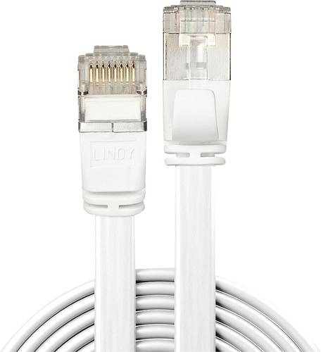 LINDY 47543 RJ45 Netzwerkkabel, Patchkabel CAT 6a U/FTP 3.00m Weiß mit Rastnasenschutz 1St. von Lindy