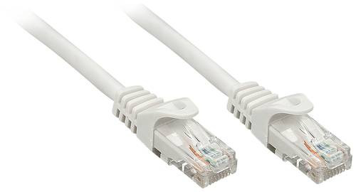 LINDY 48162 RJ45 Netzwerkkabel, Patchkabel CAT 6 U/UTP 1.00m Grau 1St. von Lindy