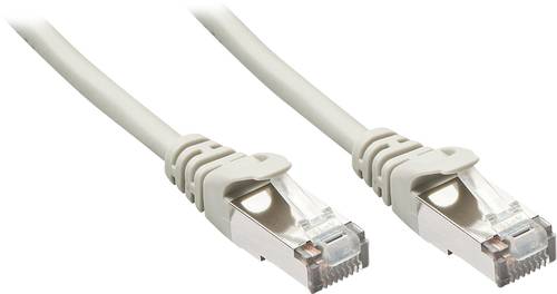 LINDY 48343 RJ45 Netzwerkkabel, Patchkabel CAT 5e F/UTP 2.00m Grau mit Rastnasenschutz 1St. von Lindy