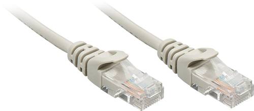 LINDY 48365 RJ45 Netzwerkkabel, Patchkabel CAT 5e U/UTP 5.00m Grau 1St. von Lindy