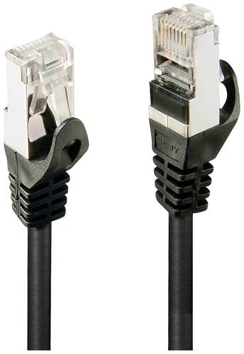 LINDY 48382 RJ45 Netzwerkkabel, Patchkabel CAT 5e F/UTP 2.00m Schwarz 1St. von Lindy