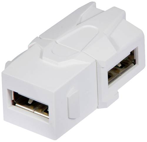 LINDY 60491 USB Adapter [1x USB 2.0 Buchse A - 1x USB 2.0 Buchse A] Weiß von Lindy