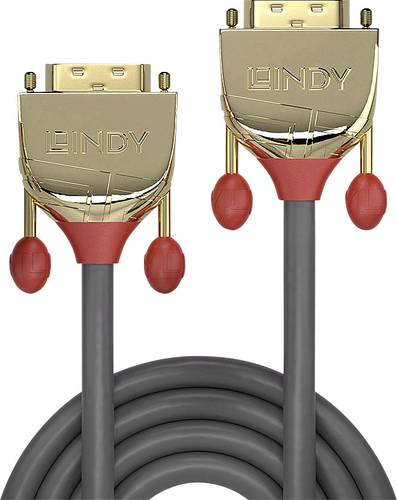 LINDY DVI Anschlusskabel DVI-D 24+1pol. Stecker, DVI-D 24+1pol. Stecker 7.60m Schwarz 36205 DVI-Kabe von Lindy