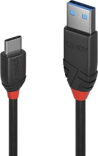 LINDY USB-Kabel USB 3.2 Gen1 (USB 3.0 / USB 3.1 Gen1) USB-C® Stecker, USB-A Stecker 0.50m Schwarz 3 von Lindy