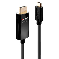 Lindy 43291 Videokabel-Adapter 1 m USB Typ-C HDMI Typ A (Standard) Schwarz von Lindy