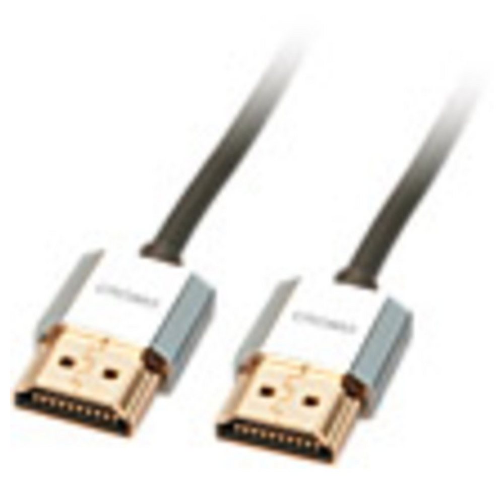 Lindy LINDY HDMI Anschlusskabel HDMI-A Stecker, HDMI-A Stecker 1.00 m Grau 4 HDMI-Kabel, (100.00 cm) von Lindy