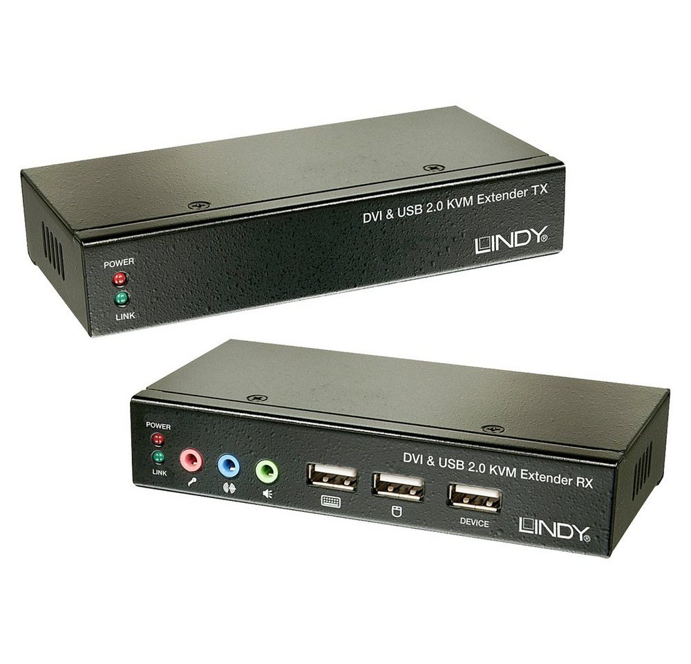 Lindy LINDY KVM-Extender DVI 1920 x 1200 Pixel Adapter von Lindy