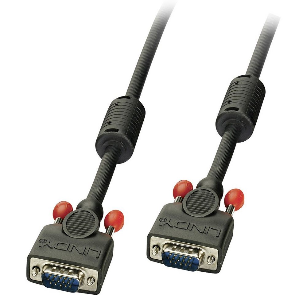 Lindy LINDY VGA Anschlusskabel VGA 15pol. Stecker, VGA 15pol. Stecker 0.50 m HDMI-Kabel, (50.00 cm) von Lindy