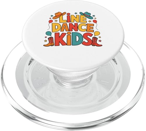 Line Dance Kinder fröhliche Kinder tanzen PopSockets PopGrip für MagSafe Line Dance Kinder fröhliche Kinder tanzen PopSockets PopGrip für MagSafe von Linedance Fröhliche Line Dance Designs für Kinder