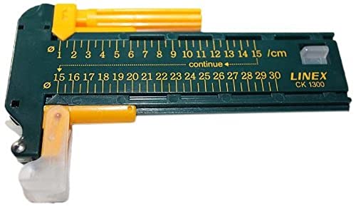 Linex Kreisschneider, Zirkel und Cutter, 10-300 mm, 5 Ersatzklingen und 2 Minen von Linex