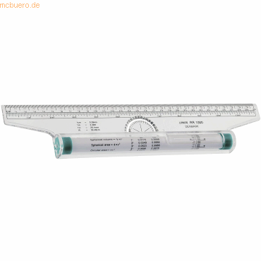 Linex Roll-Lineal 30cm transparent von Linex