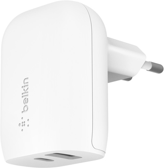 Belkin Dual Netzladegerät 37W USB-C 25W PD + USB-A WCB007vfWH (WCB007VFWH) von Linksys